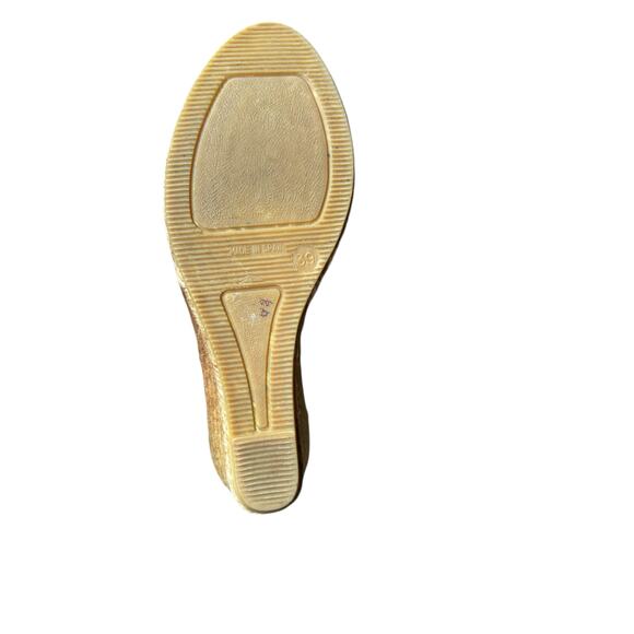 Viscata Black Estartit Canvas Raffia Espadrille Wedges Sandal - EU39 ~ US8 - Picture 8 of 10